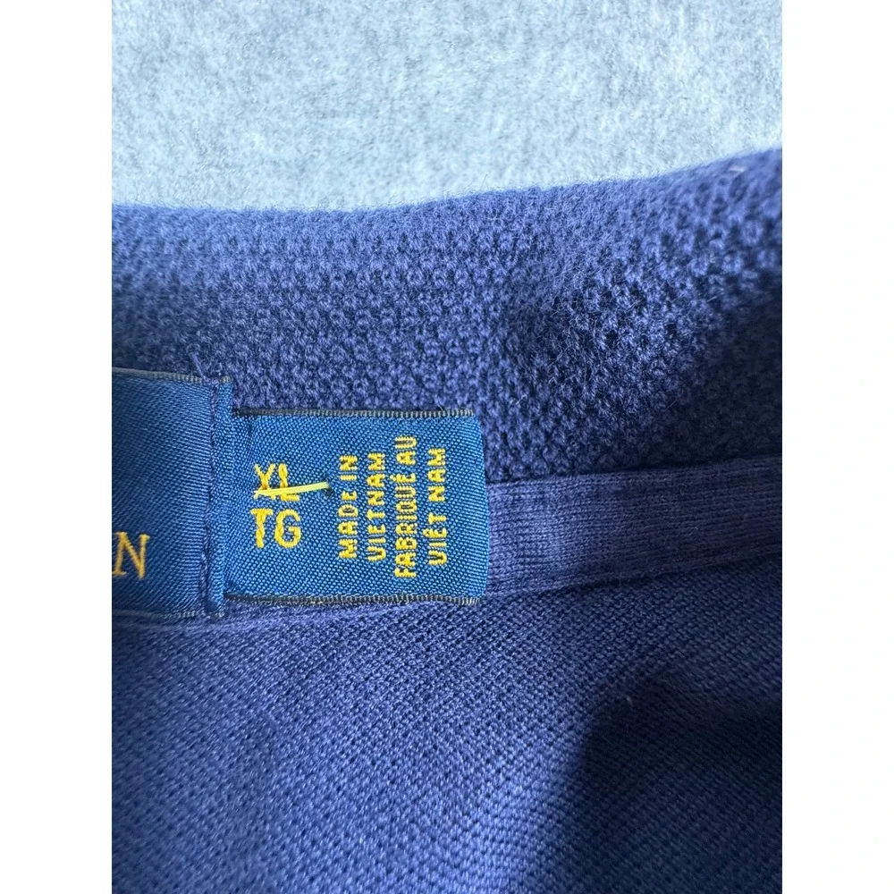 Polo Ralph Lauren Mens XL Classic Fit Navy Blue Polo 67 Short‎ Sleeve Shirt